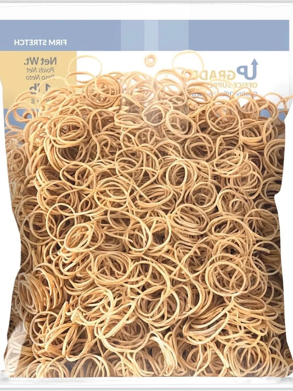 Quality Rubber Bands - Natural Tan - 1 lb